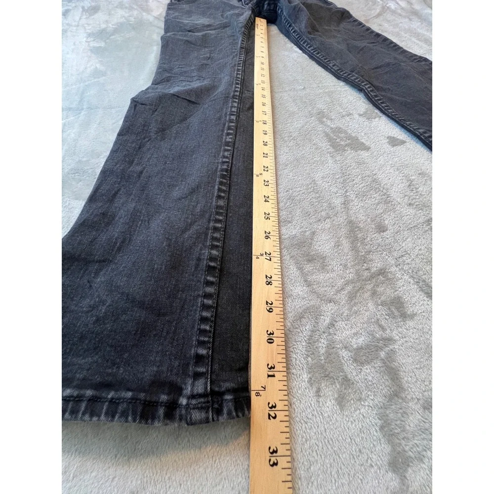 True Religion Ricky Jeans Mens 33 Black Flap Relaxed Straight